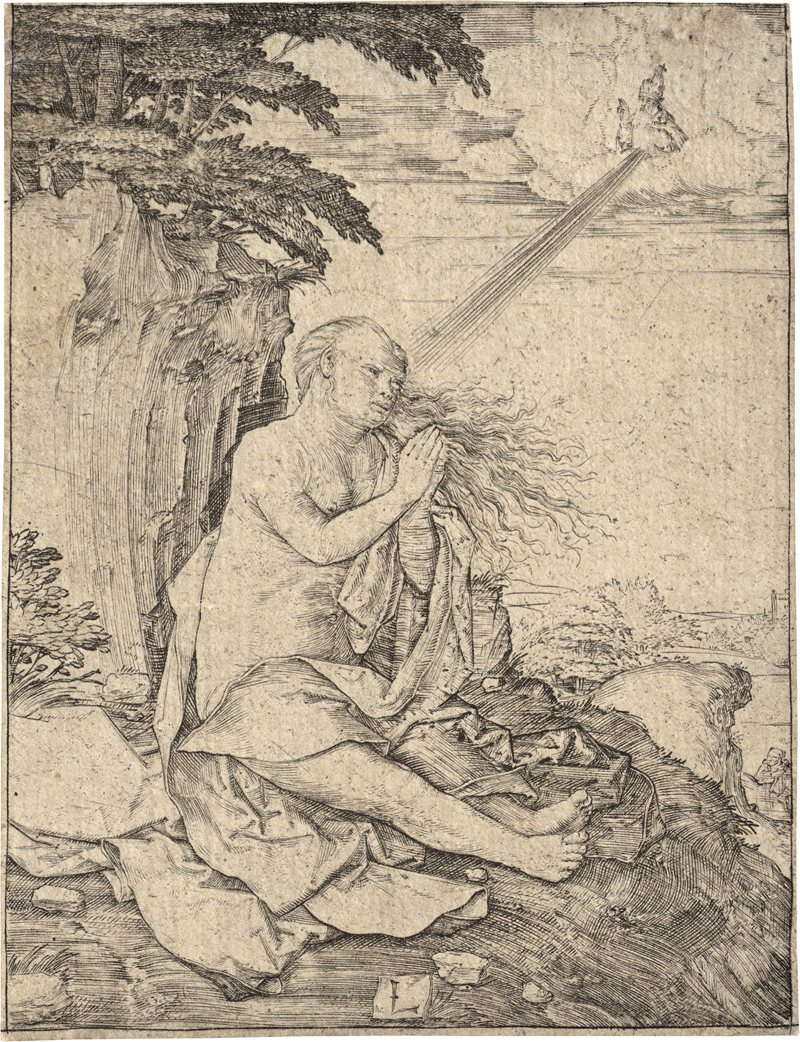 Lot 5613, Auction 126, Leyden, Lucas van, Die hl. Magdalena in der Wüste.