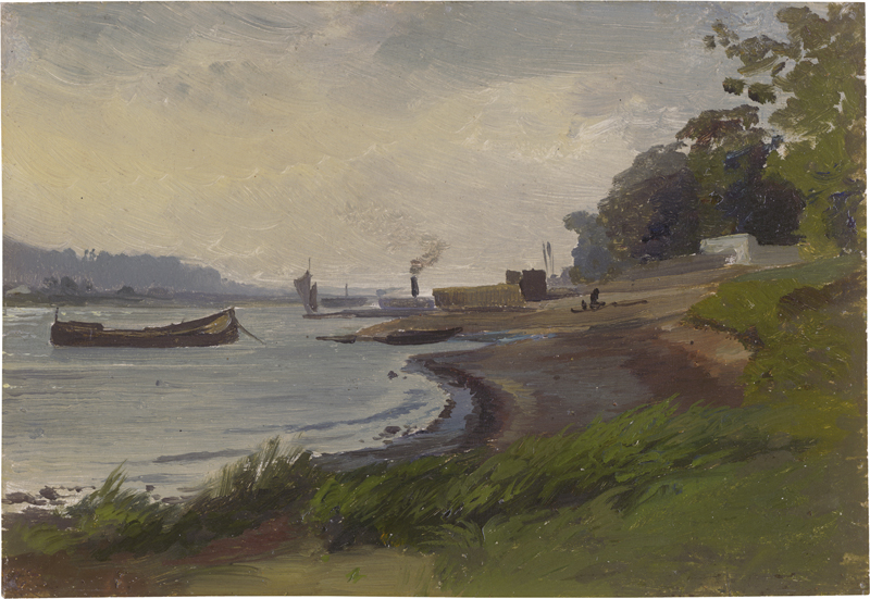 Lot 6102, Auction 126, Gille, Christian Friedrich, Partie an der Elbe