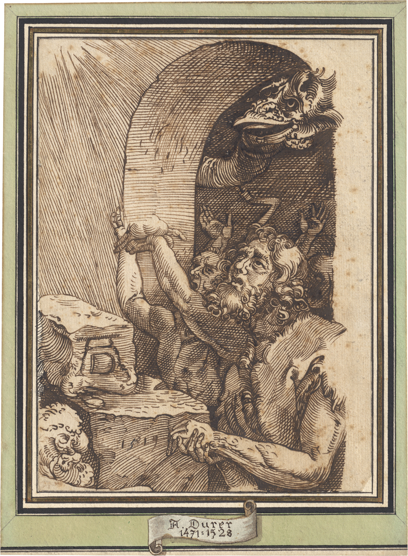 Lot 6501, Auction 126, Deutsch, Ende 16. Jh. Johannes der Täufer und die verdammten Seelen in der Vorhölle