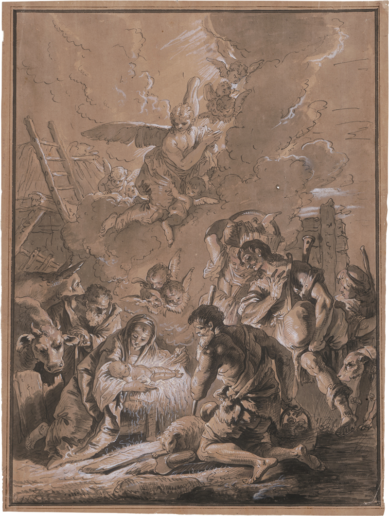 Lot 6560, Auction 126, Oberitalienisch, um 1730/40. Die Anbetung der Hirten