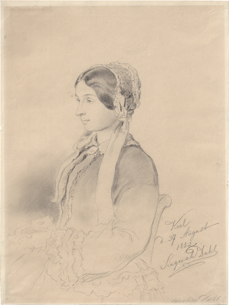 Lot 6650, Auction 126, Dahl, Siegwald Johannes, Porträt von Caroline Elisabeth Dahl, der älteren Schwester des Künstlers
