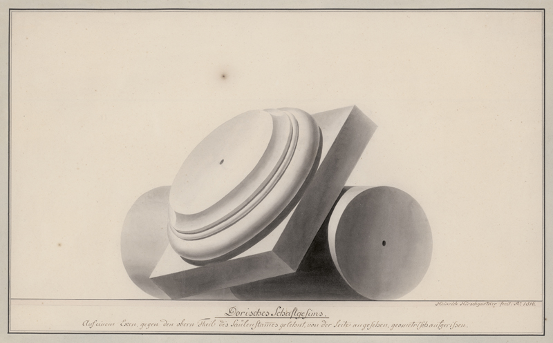 Lot 6703, Auction  126, Hirschgartner, Heinrich, Architekturfragmente: Dorisches Schaftgesims