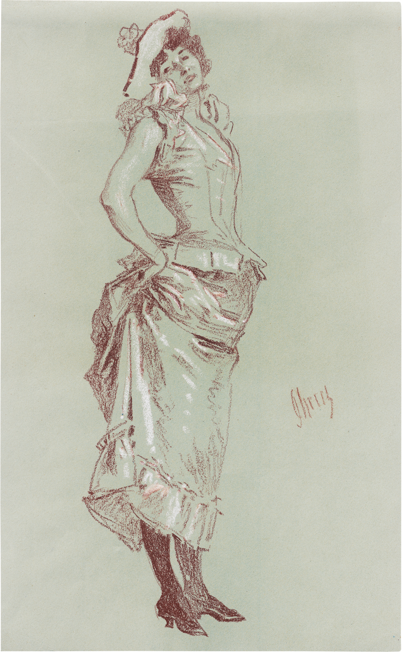 Lot 6724, Auction  126, Chéret, Jules, "Cherette". Junge Frau im Unterrock