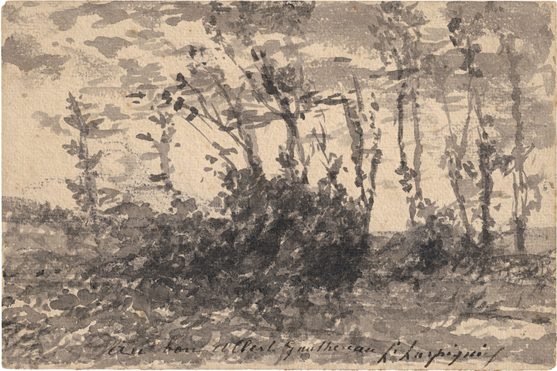 Lot 6726, Auction  126, Harpignies, Henri Joseph, Kleines Dickicht