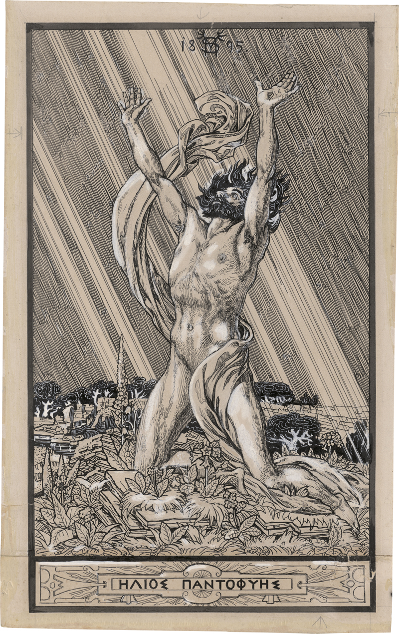 Lot 6731, Auction  126, Seliger, Max, "ΗΔΙΟΣ ΠΑΝΤΟΦΥΗΣ": Der überall gewachsene, alles hervorbringende.