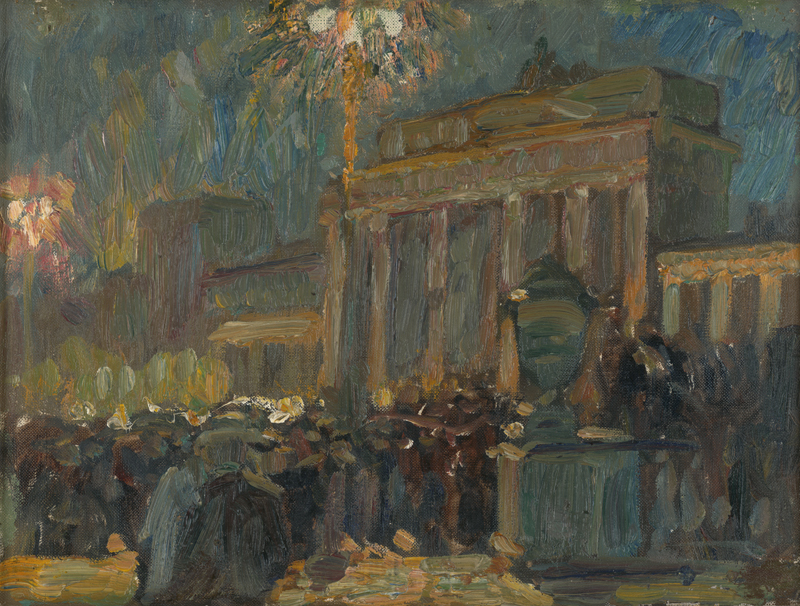 Lot 7007, Auction 126, Antoine, Otto, Brandenburger Tor bei Nacht