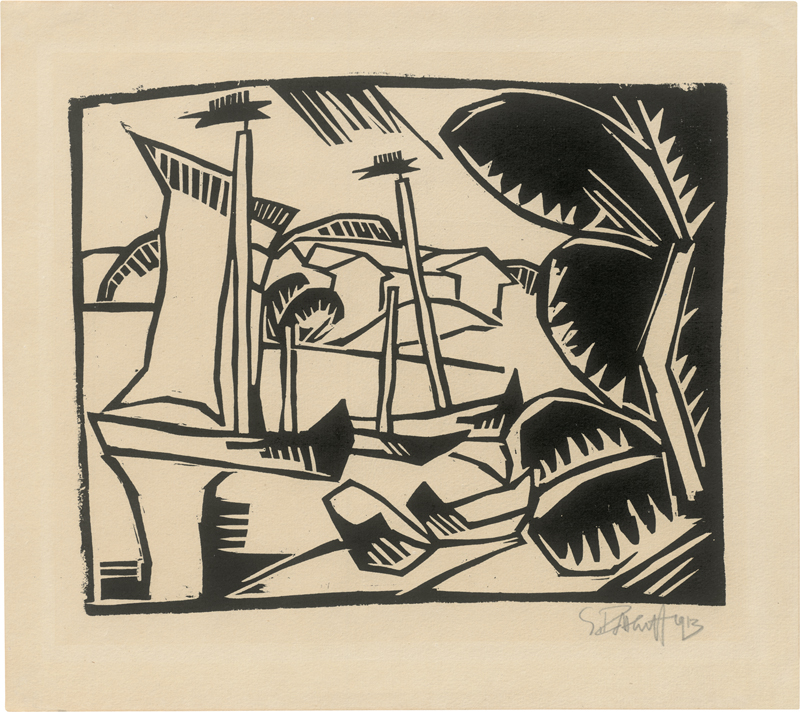 Lot 7056, Auction 126, Schmidt-Rottluff, Karl, Bucht an der Nehrung
