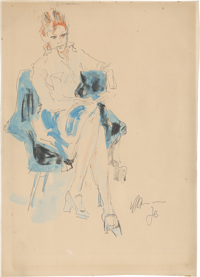 Lot 8143, Auction 126, Klamann, Kurt, Junge Frau, sitzend