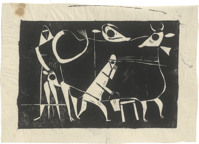 Lot 8183, Auction 126, Marcks, Gerhard, Im Kuhstall