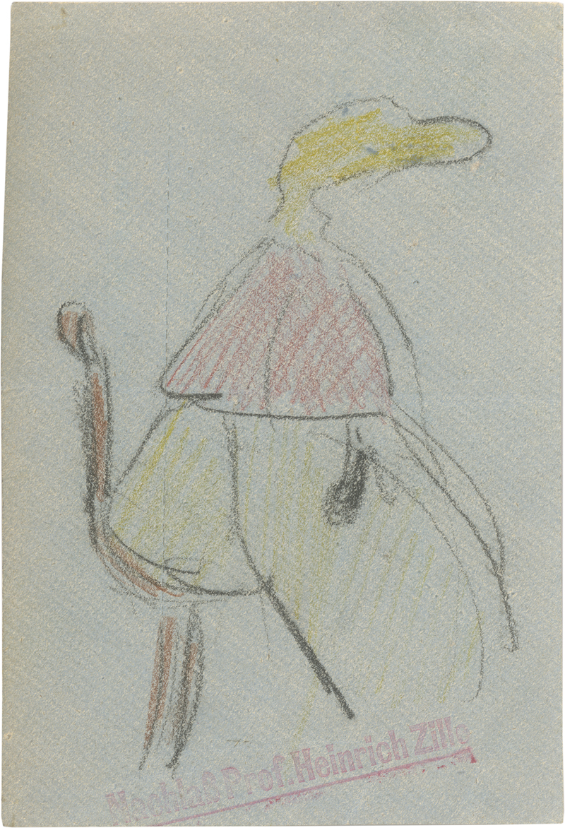 Lot 8312, Auction 126, Zille, Heinrich, Sitzende Frau mit rotem Umhang