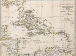 Lot 95, Auction  127, Walch, Johannes, Tabula Geographica Maximae Partis Americae Mediae sive Indiae Occidentalis
