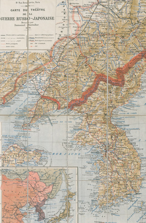 Lot 98, Auction  127, Barralier, Emmanuel, Carte du théâtre de la guerre Russo-Japonaise