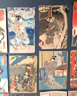 Los 602 - Bijin-ga - Sammlung von 36 Ukiyo-e Farbholzschnitten verschiedener Künstler. Tokio 1831-1866 - 8 - thumb