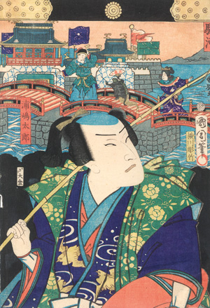 Lot 633, Auction  127, Kunichika, Toyohara, Urashima Taro. Der Angler und die tanzende Schildkröte