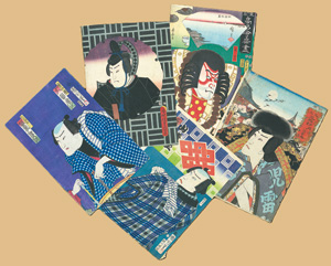 Lot 637, Auction  127, Kunisada, Utagawa, 53 Schauspielerporträts in Ukiyo-e Farbholzschnitten. Edo (Tokio) 1852-1863