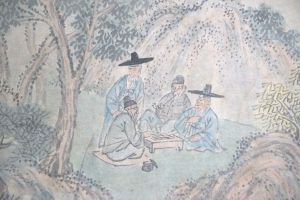 Los 659 - Weiqi-Spieler - Chinesisches Tuschemalerei in Aquarellfarben auf Papier - 3 - thumb