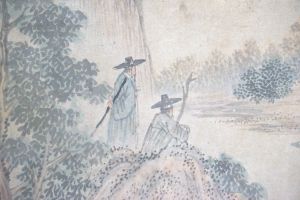 Los 659 - Weiqi-Spieler - Chinesisches Tuschemalerei in Aquarellfarben auf Papier - 4 - thumb