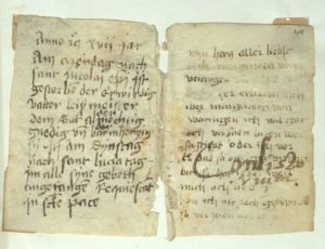 Los 1003 - Eis, Gehard - Album mit 29 Fragmenten von meist deutschen und lateinischen Handschriften des 13., 14. und 15. Jahrhunderts - 7 - thumb