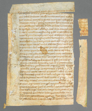 Lot 1007, Auction  127, Iunianus Iustinus, Marcus, Fragment aus den Historiarum Philippicarum libri XLIV des Pompeius Trogus. Lateinische Handschrift auf Pergament