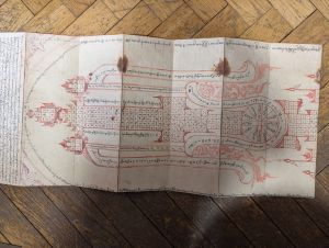 Los 1061 - Parabaik - 3 birmanische (burmesische) Leporellos mit Illustrationen in Federzeichnung und Text - 5 - thumb