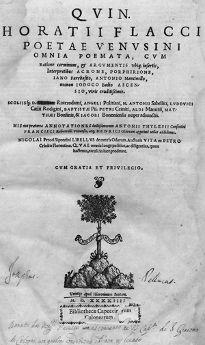 Los 1134 - Horatius Flaccus, Quintus - Omnia poemata - 1 - thumb