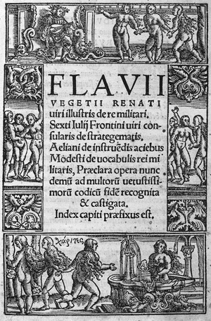 Lot 1210, Auction  127, Vegetius Renatus, Flavius., De re militari