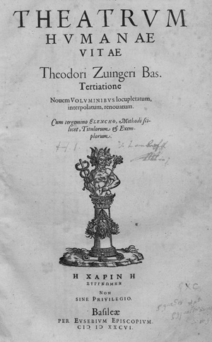 Los 1217 - Zwinger, Theodor - Theatrum humanae vitae - 0 - thumb