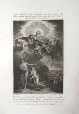 Los 1221 - Bilderbibel - Das alte Testament des ewigen Gottes unsers Schöpfers in 91 Kupferbildern vorgestelle - 9 - thumb