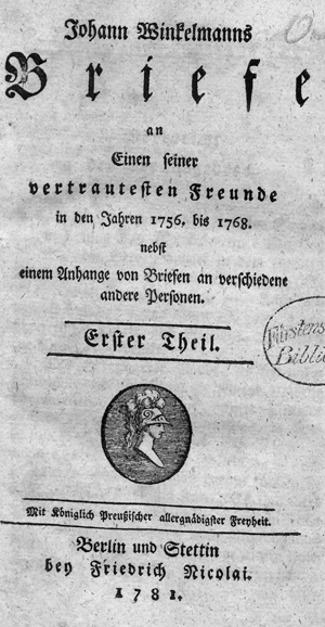 Los 2172 - Winckelmann, Johann Joachim - Briefe an einen seiner vertrautesten Freunde - 0 - thumb