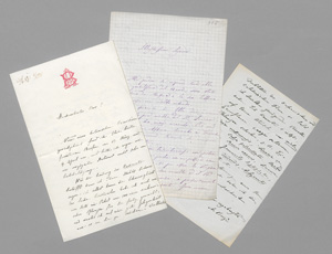 Los 2557 - Borzì, Antonino - 3 Briefe und eine Karte an Eugen von Halácsy. 1876-1880  - 1 - thumb