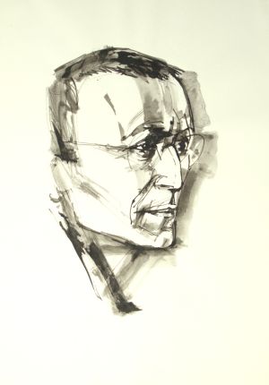 Los 3043 - Böhmer, Gunter - Zwei Porträts von Hermann Hesse (Tuschfederzeichnungen) - 1 - thumb