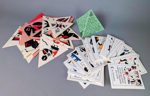 Lot 3142, Auction  127, Henne, Wolfgang, Dreiseiten-Vögel-Domino (und:) memory nr. 3. Zwei Kartenspiele. 