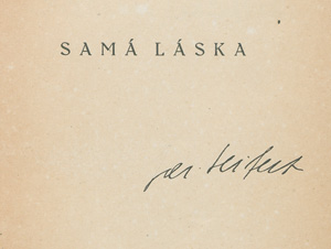 Lot 3311, Auction  127, Seifert, Jaroslav, Sama laska