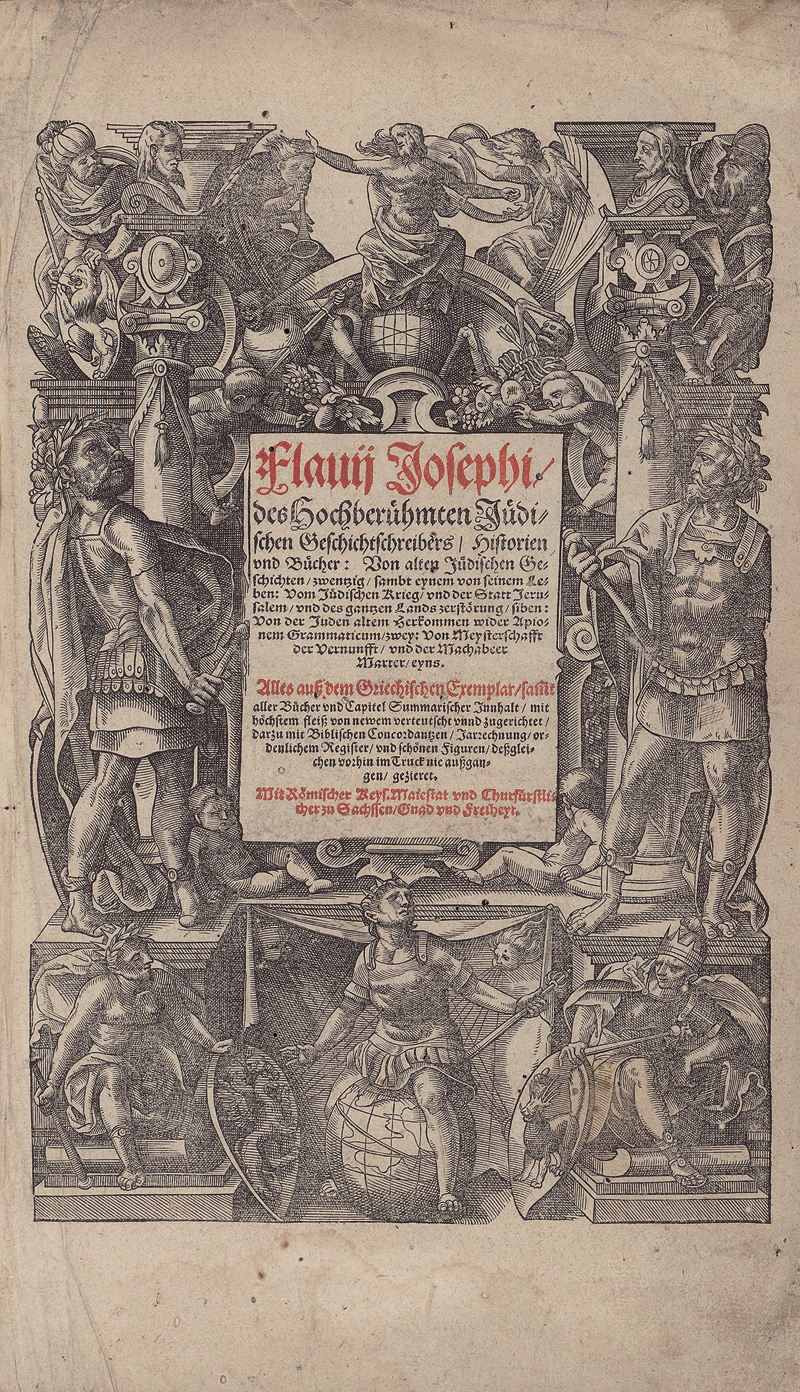 Lot 1140, Auction  127, Josephus, Flavius, Historien und Bücher: Von alten jüdischen Geschichten