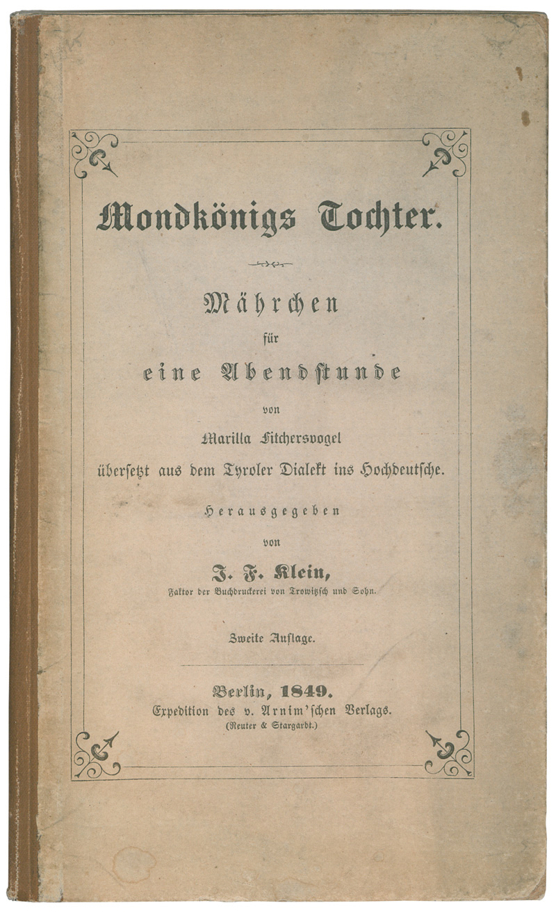 Lot 2006, Auction 127, Arnim, Gisela von, Mondkönigs Tochter