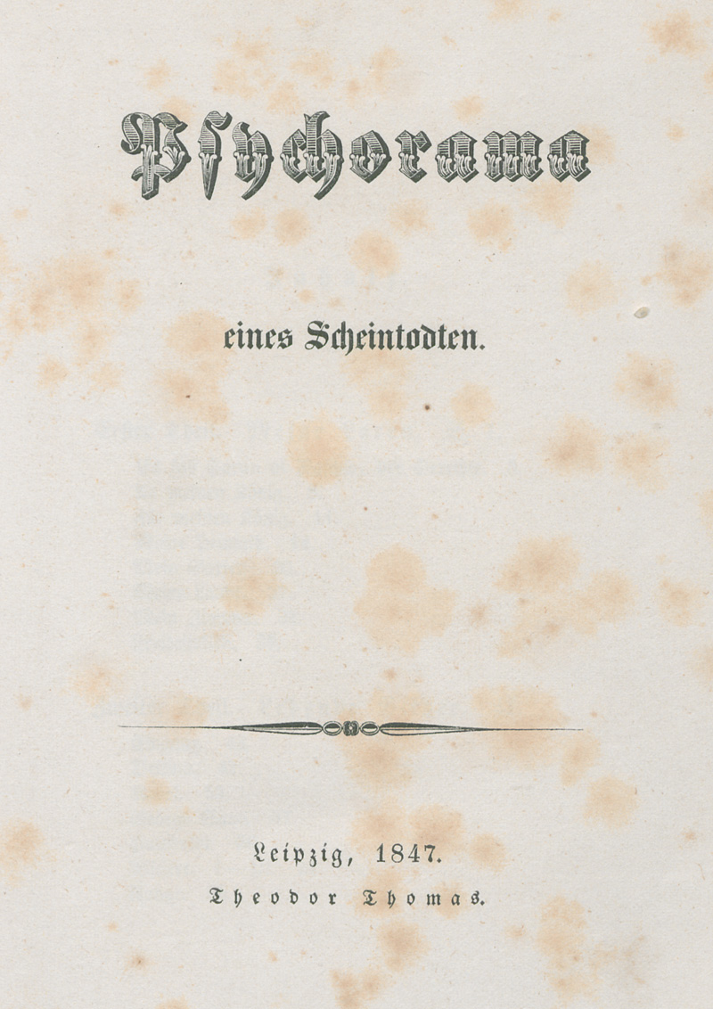 Lot 2160, Auction  127, Stolberg-Stolberg, Luise zu, Psychorama eines Scheintodten