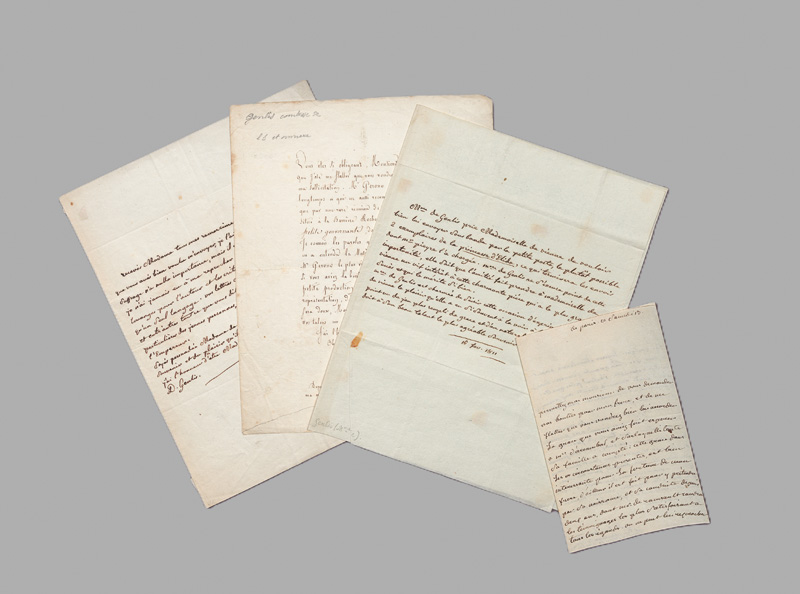 Lot 2515, Auction 127, Genlis, Félicité Comtesse de, 4 interessante Briefe, teils über Theater. 1811