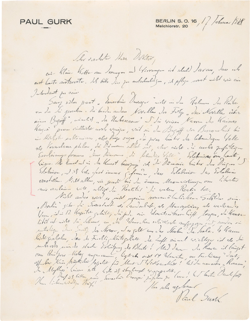 Lot 2542, Auction 127, Thiess, Frank, 170 Briefe an ihn. 1923-1928