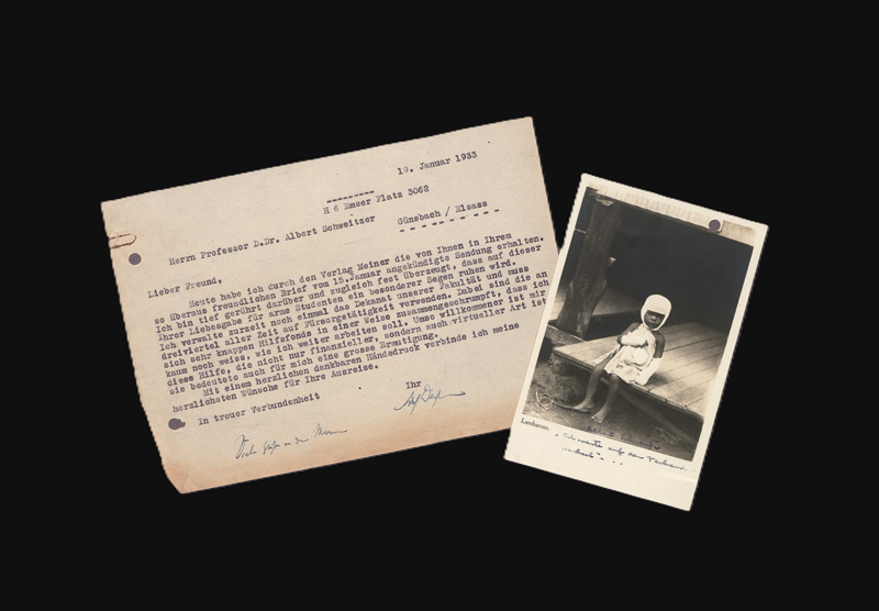 Lot 2572, Auction  127, Schweitzer, Albert, Briefkarte an Adolf Deißmann + Beilage. 1933