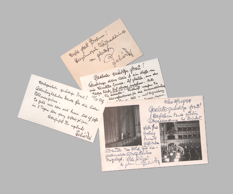 Lot 2634, Auction 127, Lehár, Franz, Konvolut Autographen. 1925-1940