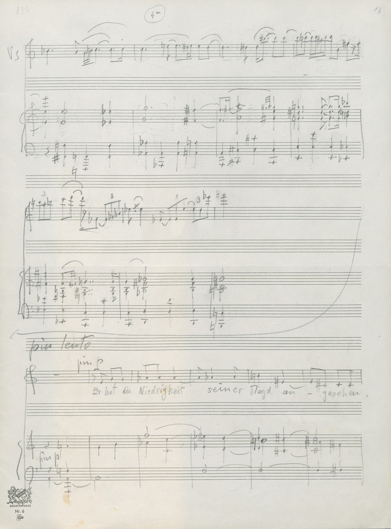 Lot 2638, Auction  127, Martin, Frank, Signiertes Musikmanuskript. Um 1968