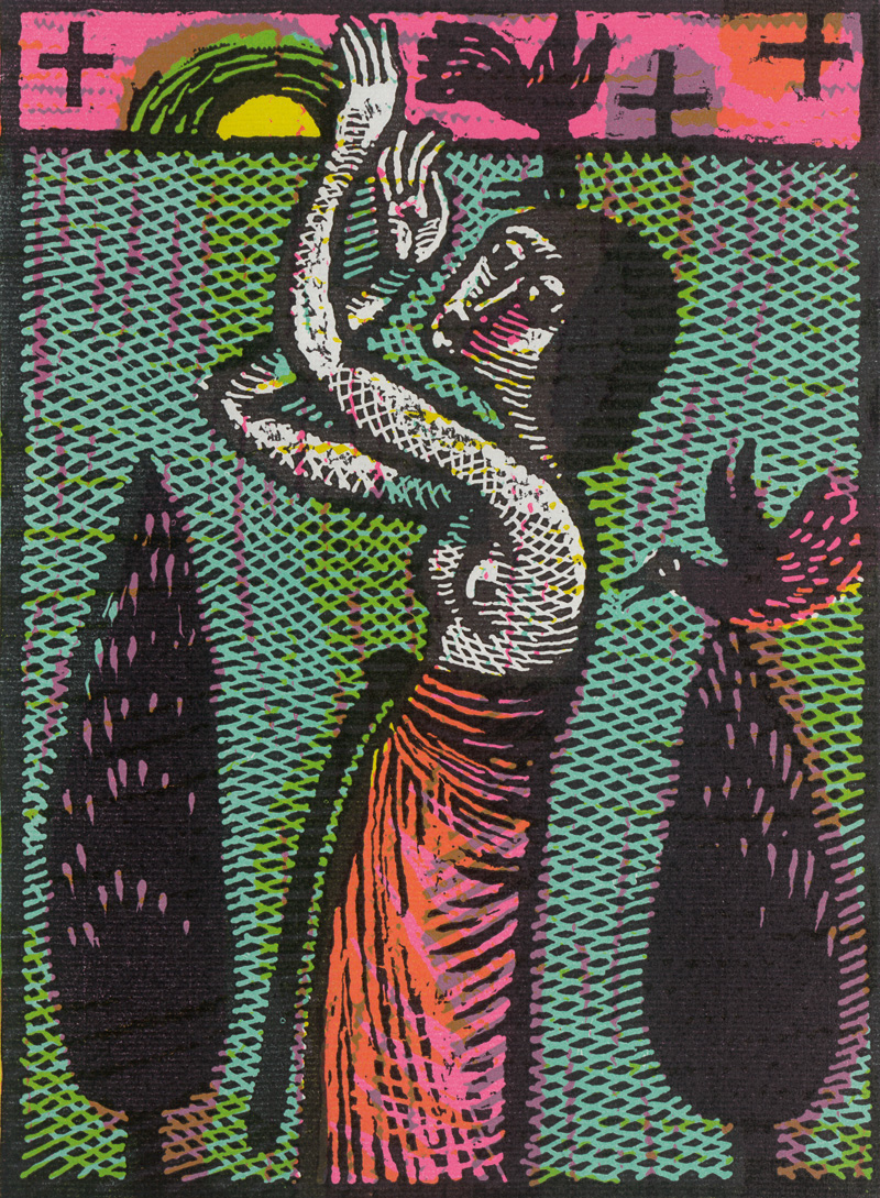 Lot 3051, Auction 127, Burgert, Hans-Joachim, Farbholzschnitt auf Ingres-Bütten