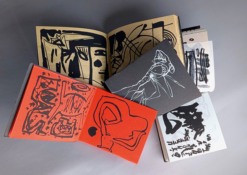 Lot 3084, Auction 127, Edition Galerie Theaterpassage, Leipzig, Konvolut von vier Künstlerbüchern. Leipzig 1986-1987