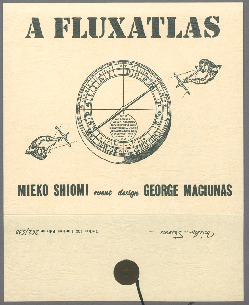 Lot 3312, Auction  127, Shiomi, Mieko, A Flux Atlas